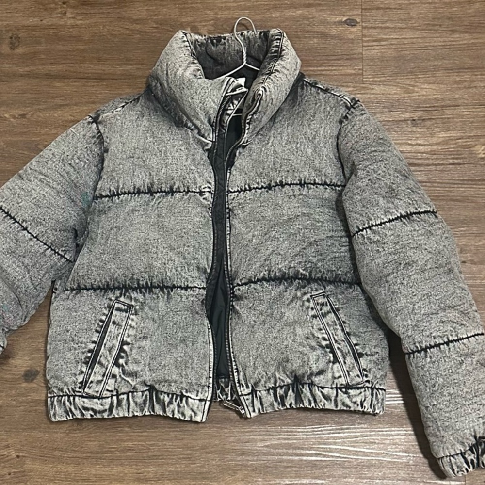 Garage Grey Puffer Jacket